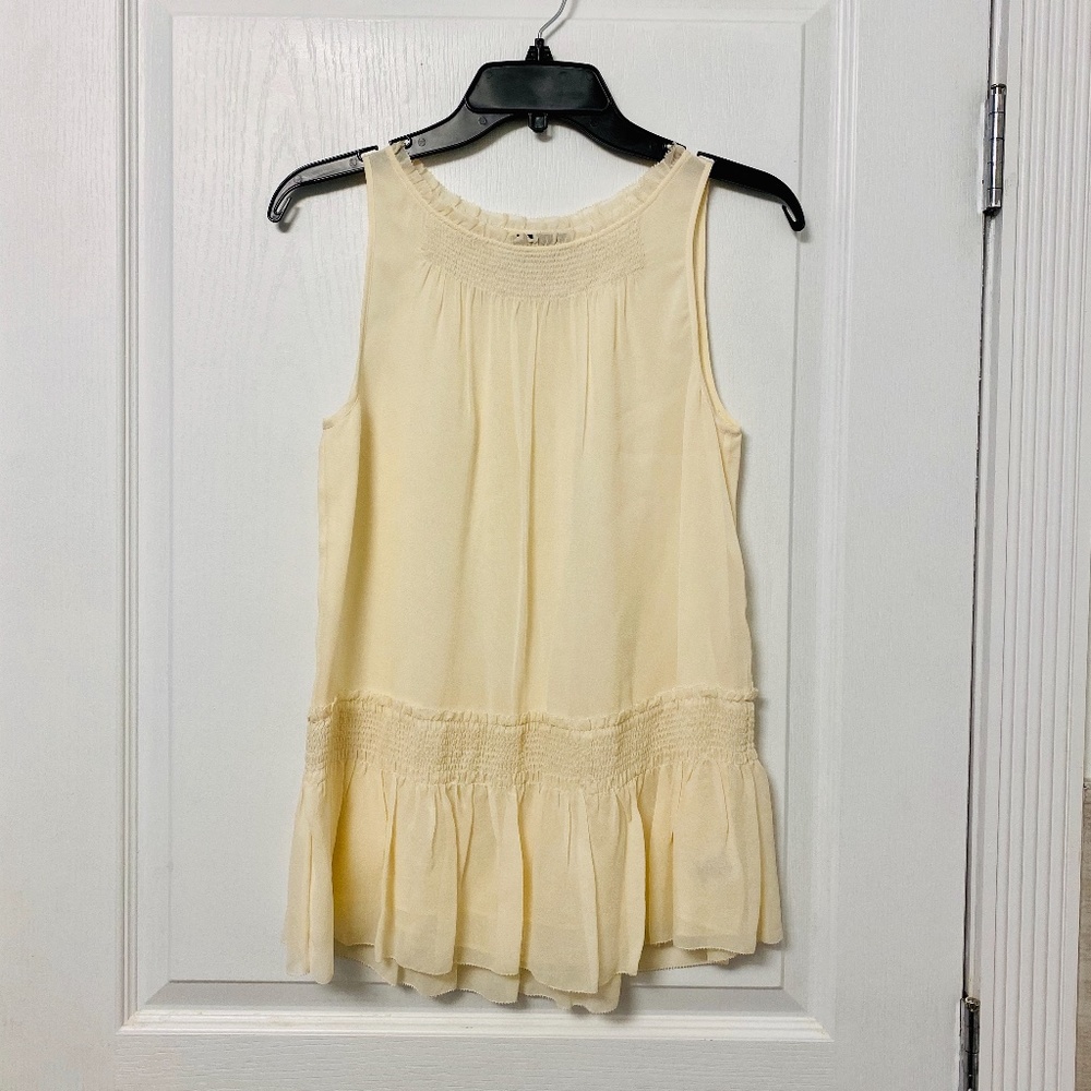 Theory Sleeveless Slik Blouse Size P